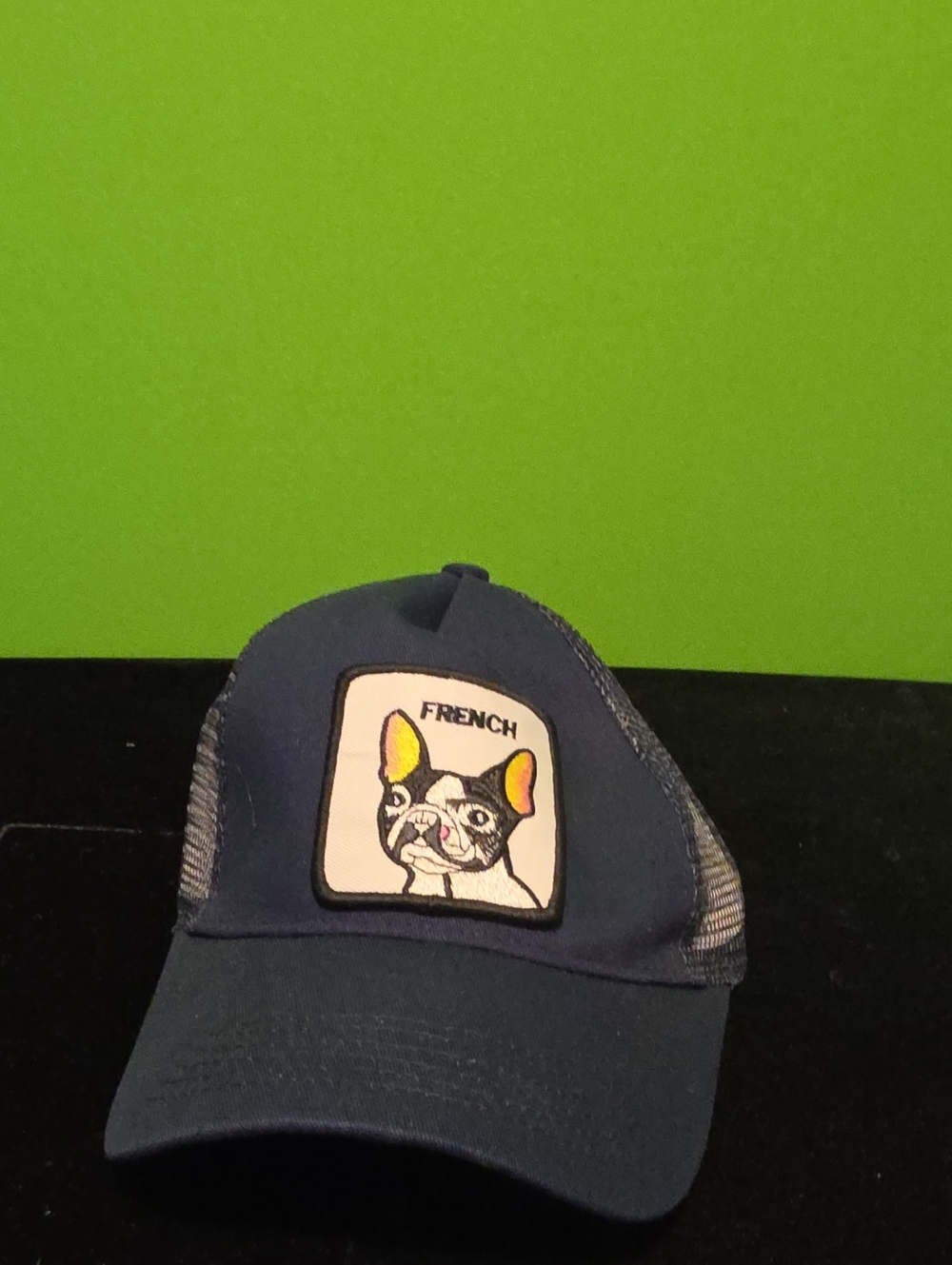 French Bulldog Pet Baseball Cap - Navy